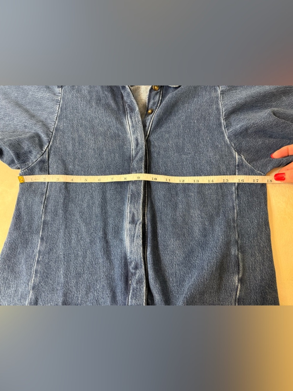 Zara Woman Collection Denim Shirt Size Medium - Picture 11 of 11